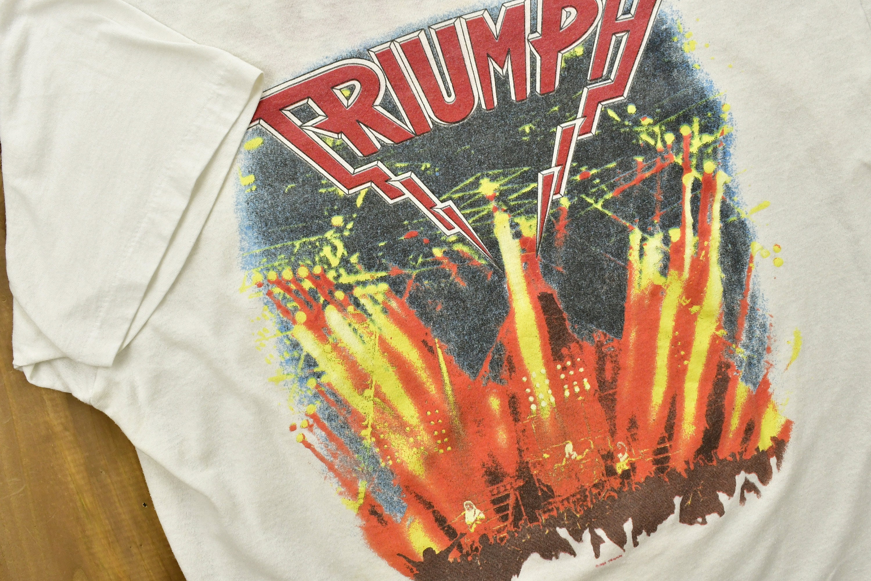 Vintage 1986 Triumph Band TShirt / Band Tee / Single Stitch / Etsy