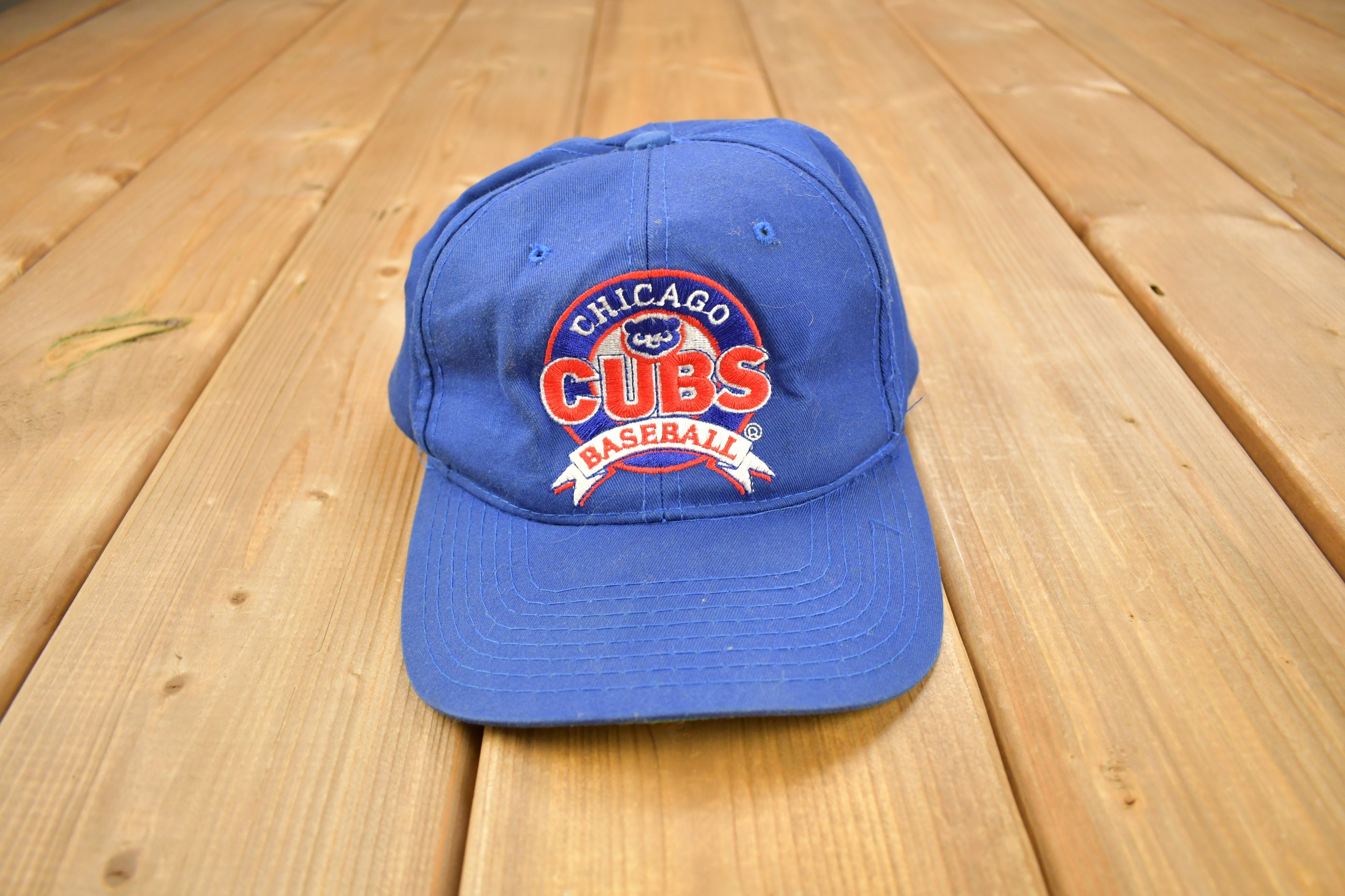Vintage 1990s Chicago Cubs MLB Starter Snap Back Hat / OSFA / 90s Snap Back / Vintage Hat / Embroidered / Vintage Chicago