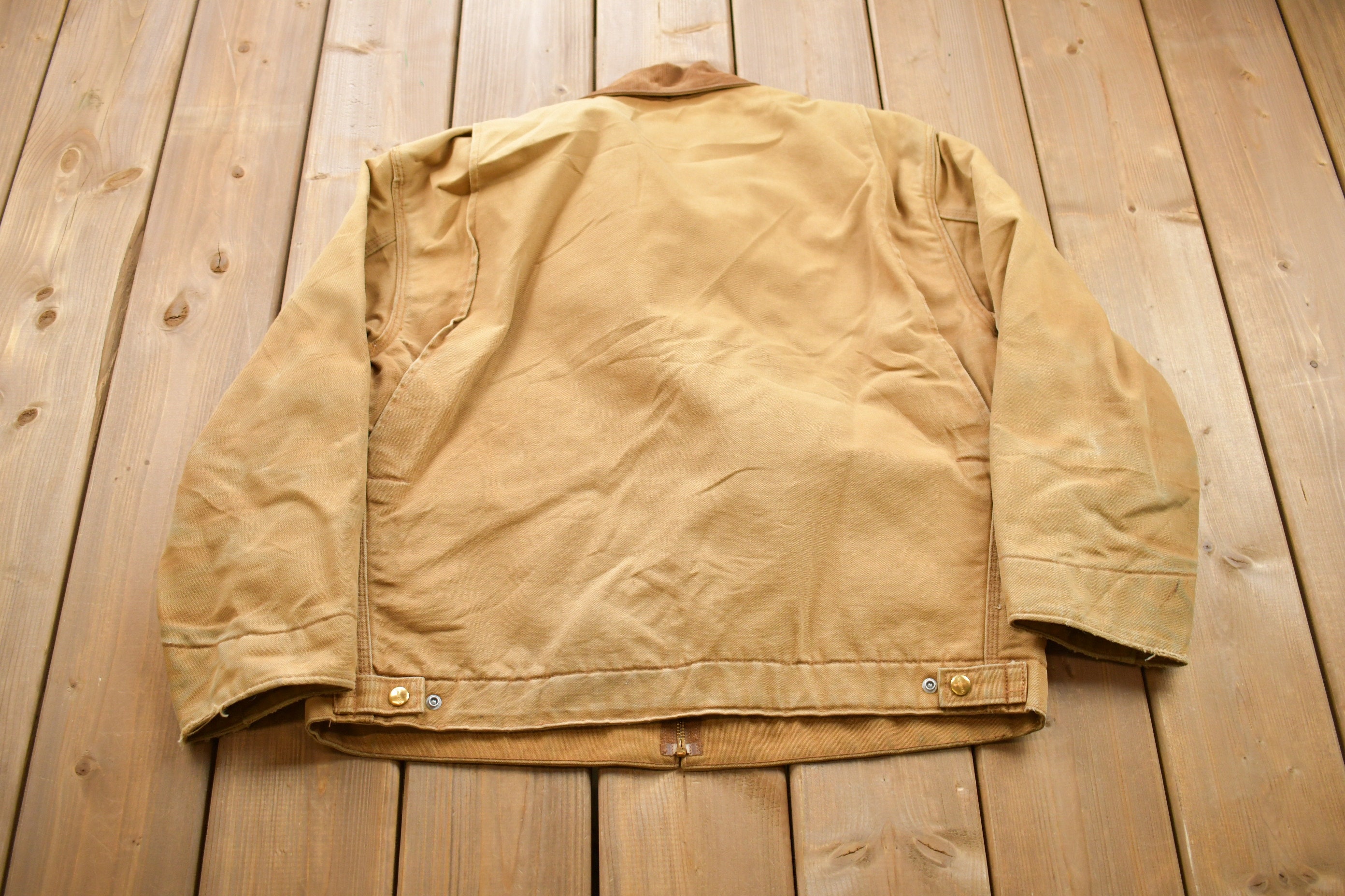 Vintage 1990s Carhartt Detroit Jacket / Workwear / Corduroy Collar