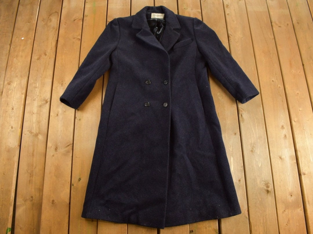 Vintage 1990's Jacobson's Wool Trench Coat / Vintage Trench Coat