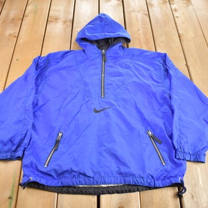 Vintage 1990er Jahre Nike Women&#39;s Quarter Zip Windjacke / 90er Jahre Nike / Vintage Laufjacke / Streetwear / Athleisure