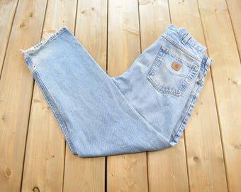 Vintage 1990s Carhartt Distressed Work Pants Size 36x32