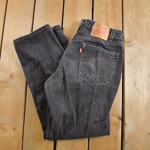 Vintage 1990s Levi&#39;s 505 Red Tab Relaxed Fit Jeans Size 33 x 29 / 90s Denim / Streetwear / Baggy Jeans / Vintage Levi&#39;s