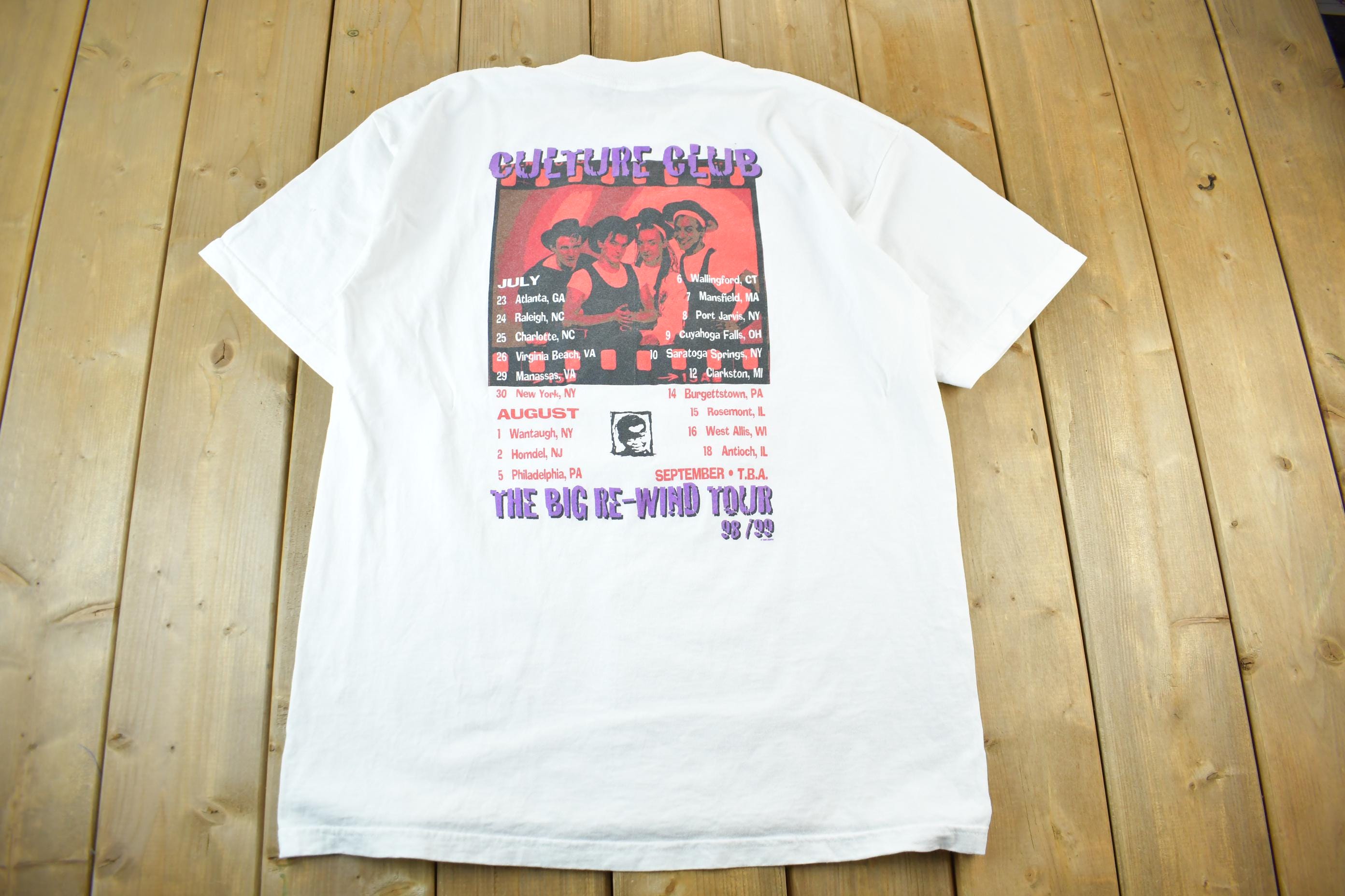 CultureClub　'98 VINTAGE Vintage 1998 1999 Culture Club Band T-shirt Big Re-wind Tour Mens