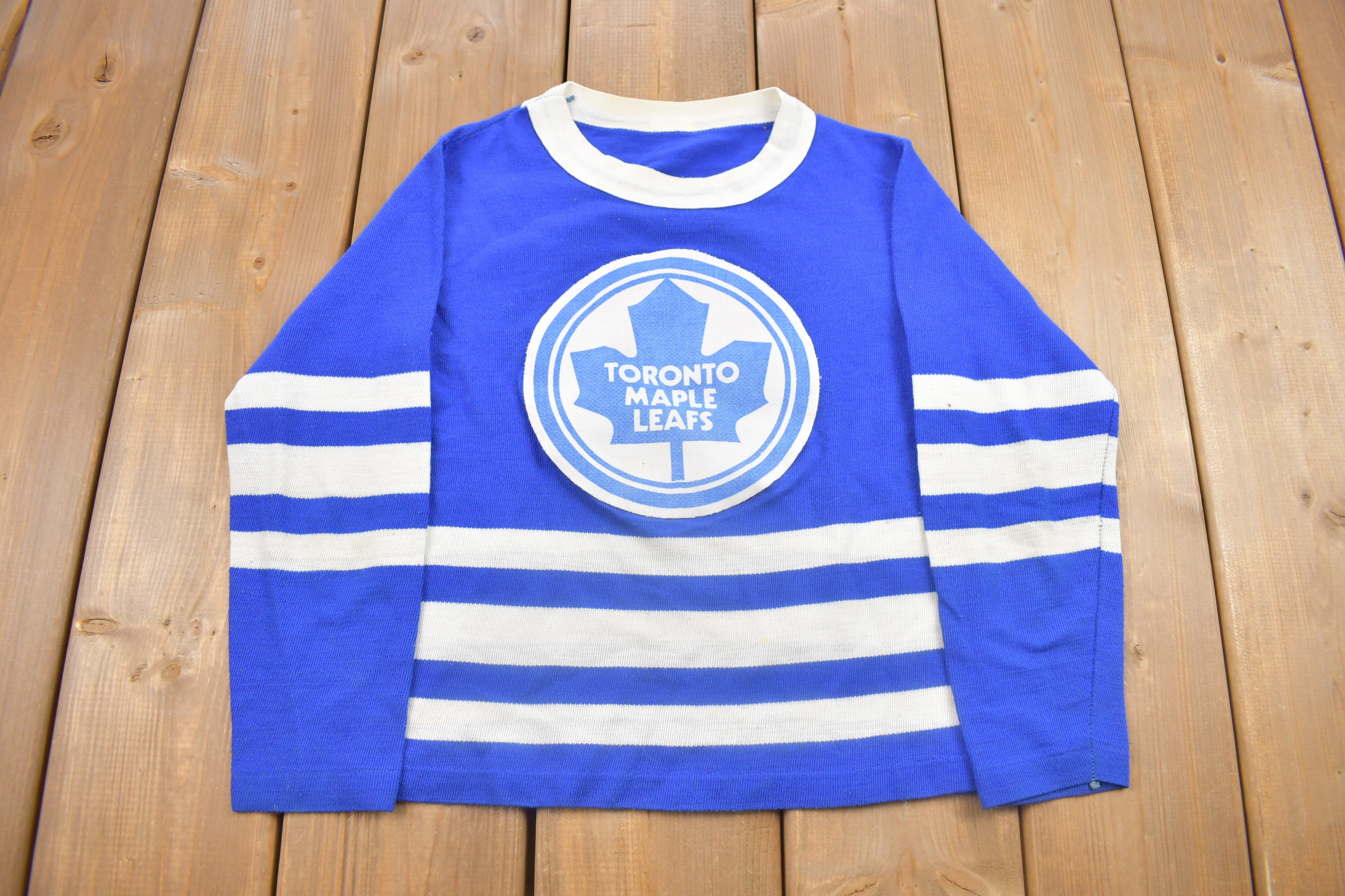 Vintage Toronto Maple Leafs White NHL Hockey Sewn Jersey 