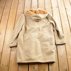 Vintage 1970s Craft Sportswear 100% Wool Toggle Button Up Fur Lined Jacket Made In Canada image 2