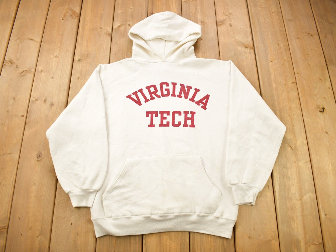 Vintage 1980s Virginia Tech University Collegiate Hoodie NCAA