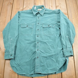 Vintage 1990s LL Bean Chamois Cloth Shirt / 1990s Button Up / Vintage Flannel / Made In USA / Outdoorsman