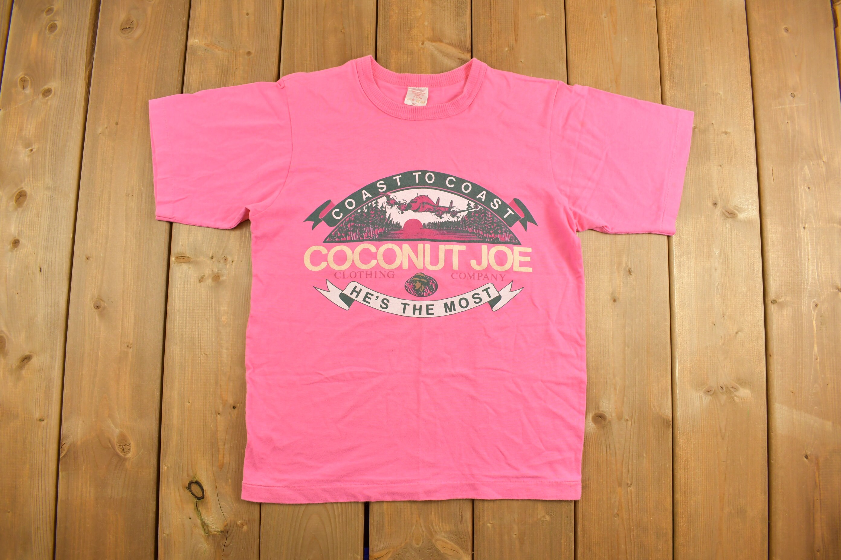 Vintage 1990s Coconut Joe Coast to Coast Graphic T-shirt