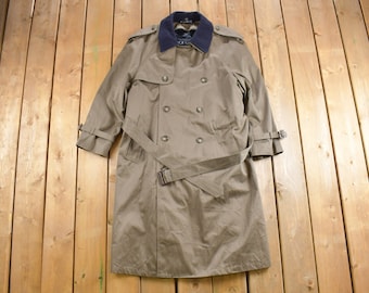 Vintage 1990s Ralph Lauren Full Length Trench Coat/ 90s trench coat / 90s Rain Coat / Streetwear / Rain Jacket / Polo / Outdoorsman