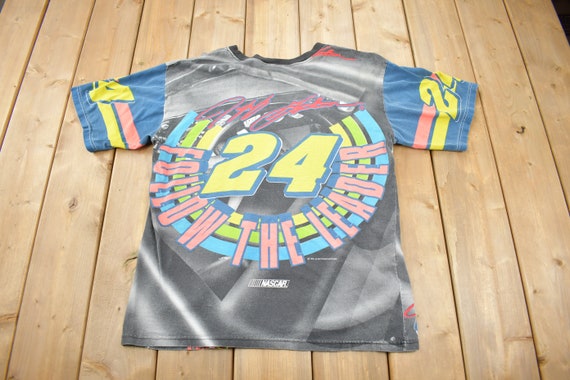 Vintage 1996 Jeff Gordon All Over Print NASCAR Ra… - image 2