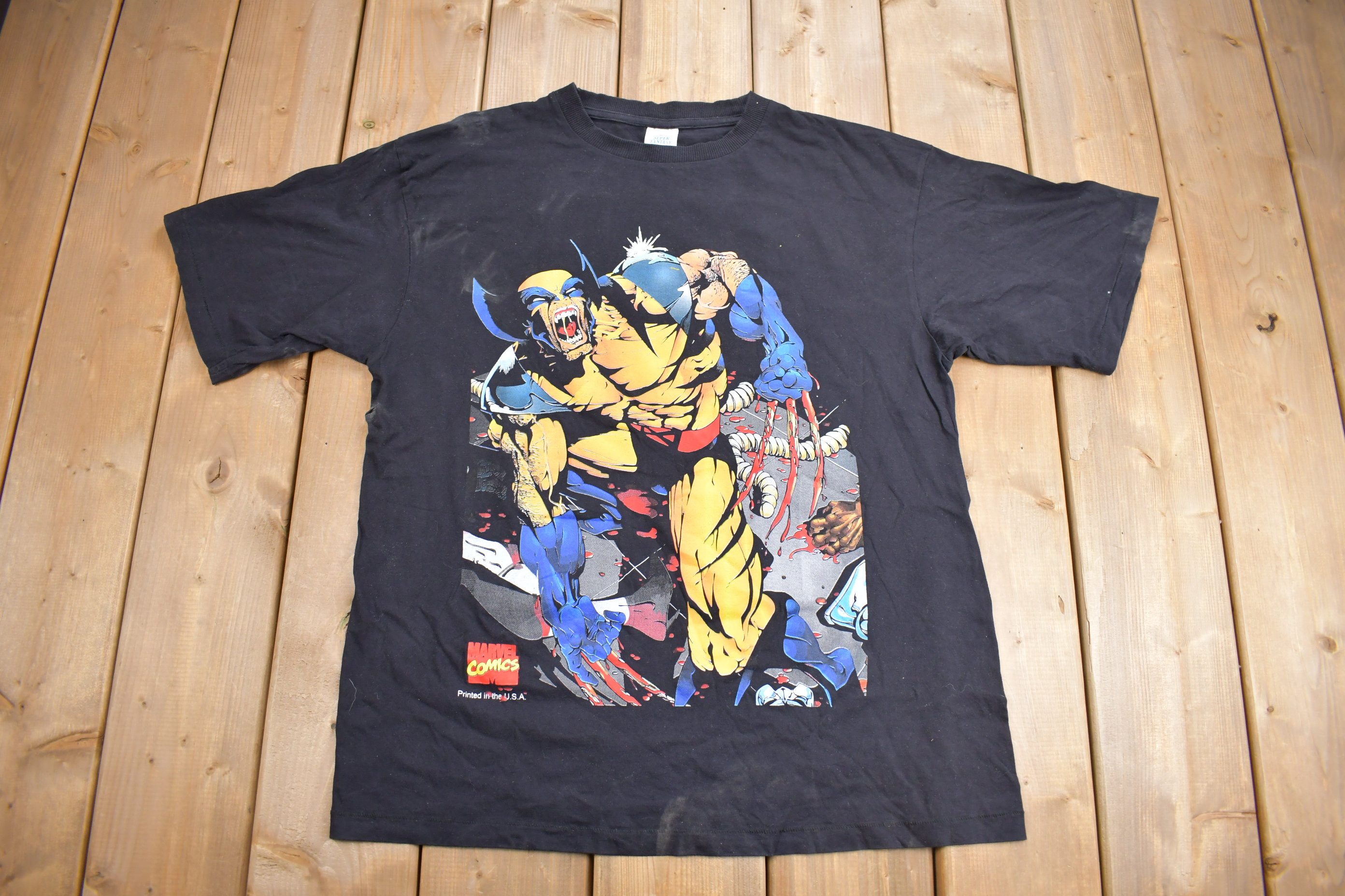 Vintage 1990s Wolverine X-men Marvel Comics T-shirt / Vintage