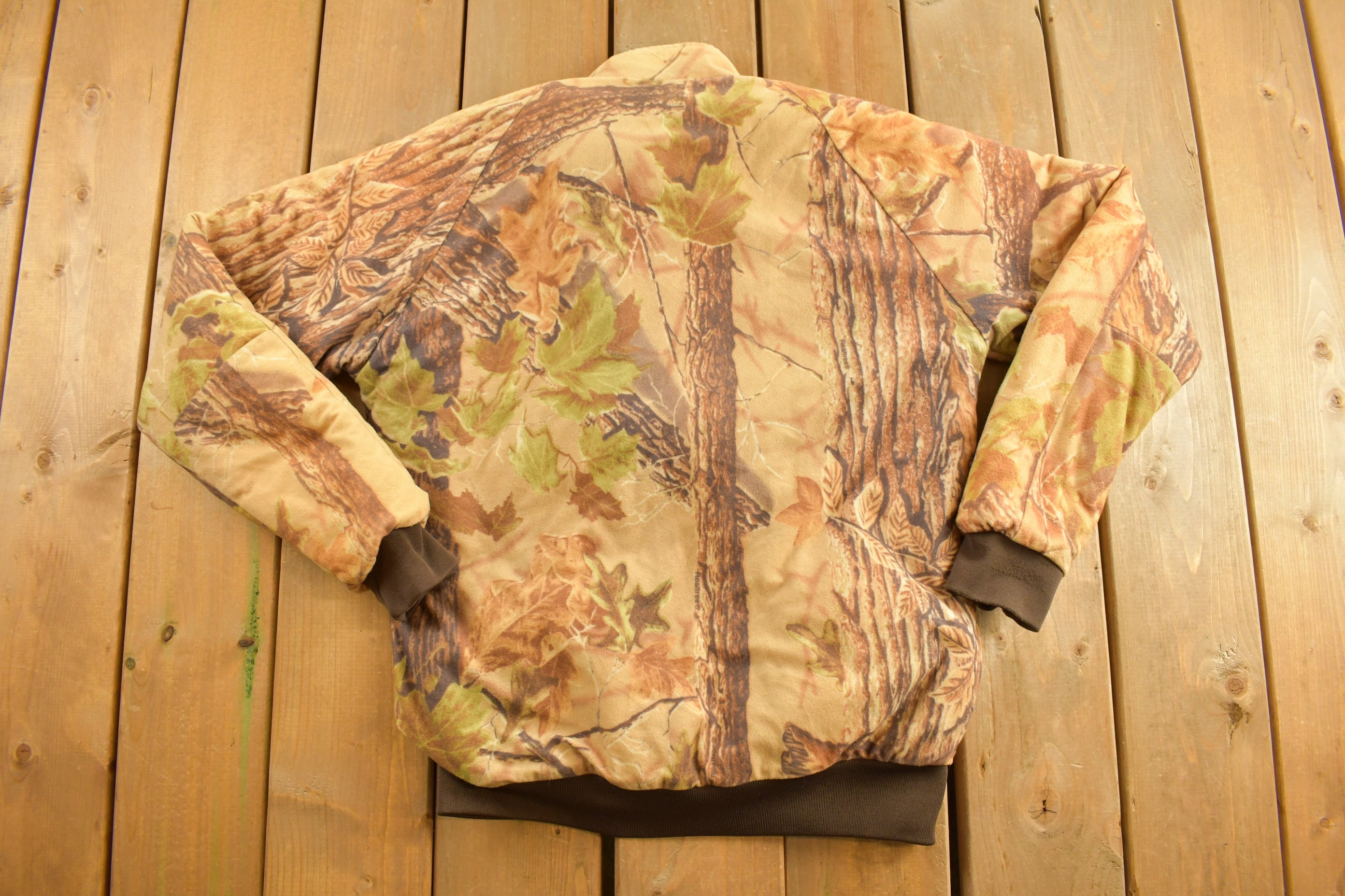 Vintage 1990s Rattler Brand Hunting Camo Jacket / Vintage