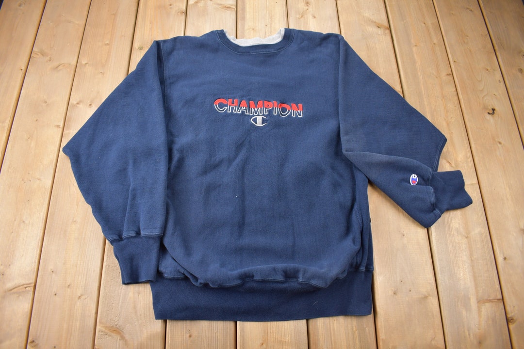 Vintage 1990s Champion Reverse Weave Embroidered Crewneck