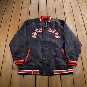 Vintage 2000s Roc A Wear Deadstock Embroidered Windbreaker Snap Button Jacket Size XL