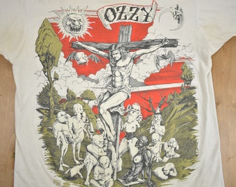 アメリカ製 COREFIGHTER OZZY RAGLAN T 90's CRONIES ''OZZY OSBOURNE'' 両面プリント Tシャツ ブラック