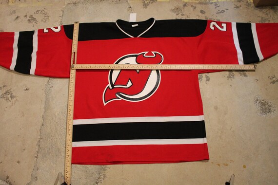 NWT Vintage Logo 7 New Jersey Devils Red Jersey Size XL Made in USA