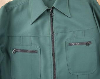 Vintage 1960s Lee Permanent Press Canvas Work Jacket Made in USA