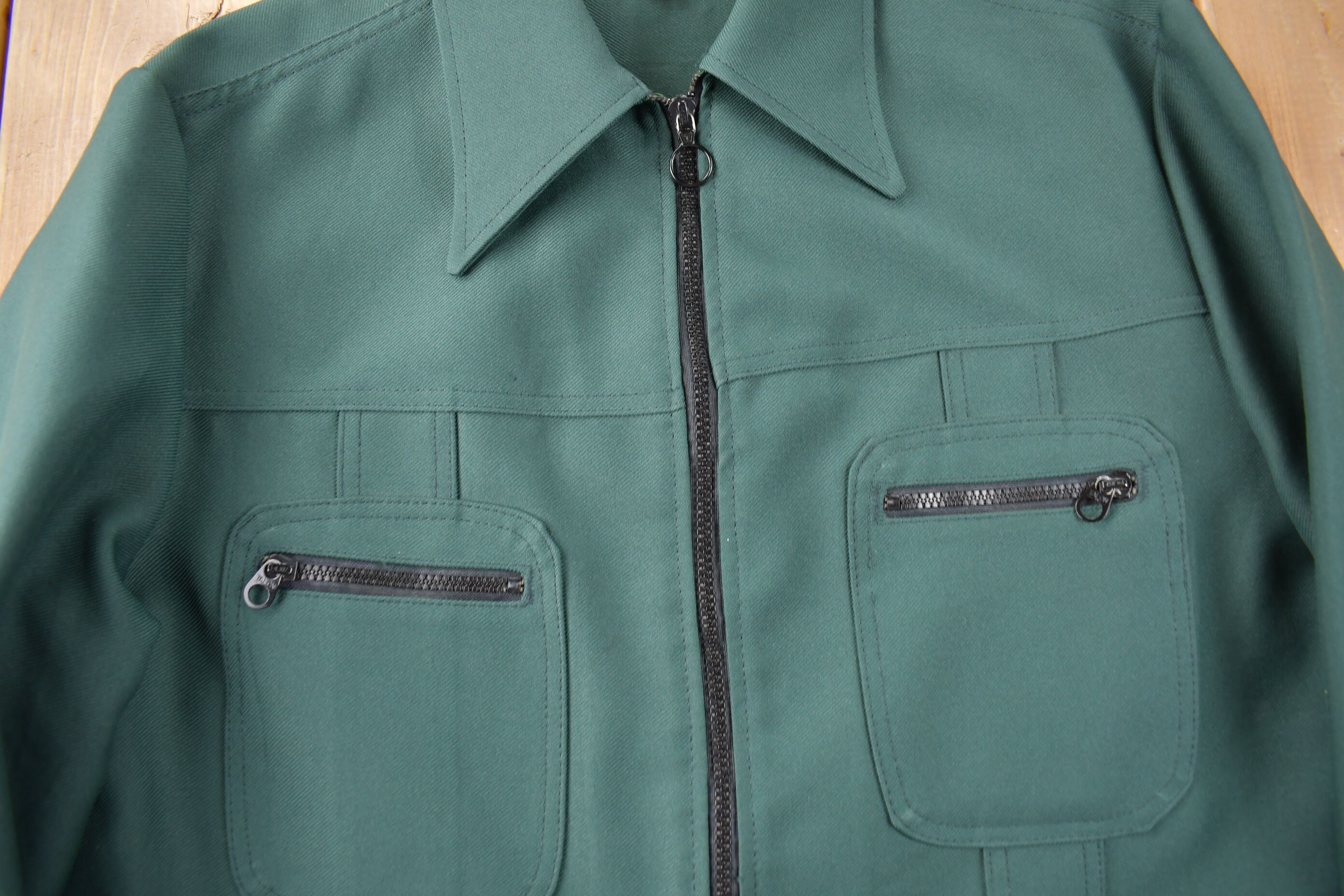 Vintage 1960s Lee Permanent Press Canvas Work Jacket Made in USA 