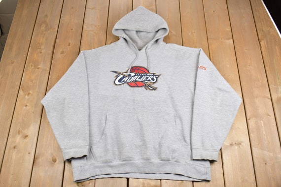 Vintage Cleveland Cavaliers hoodie, NBA red embroidered sweatshirt - X