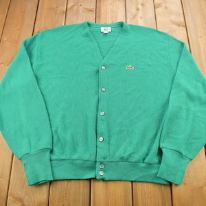 Lacoste deals green cardigan