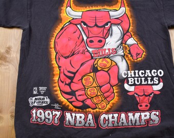 NBA シカゴブルズ 1997ファイナルチャンピオン Tシャツ　ヴィンテージ Vintage 1997 Chicago Bulls 5-Time NBA Champions T-shirt Size