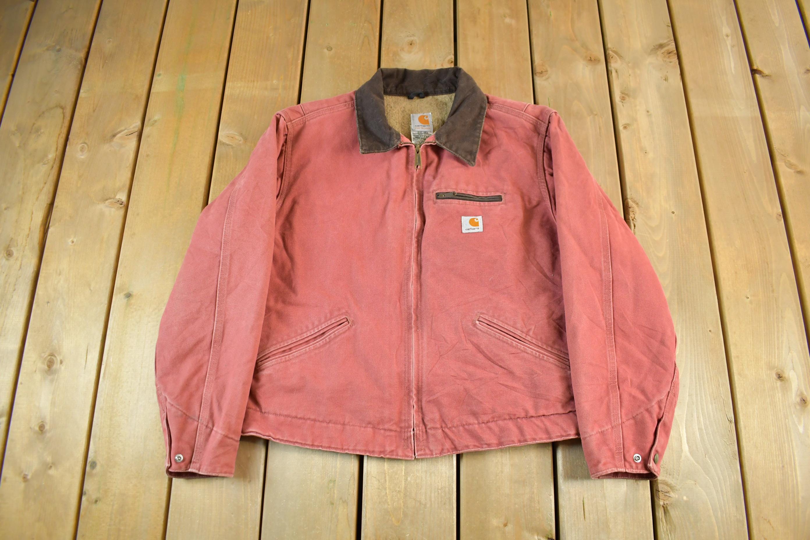 Vintage 1990s Carhartt Detroit Jacket Blanket Lined Women's Large