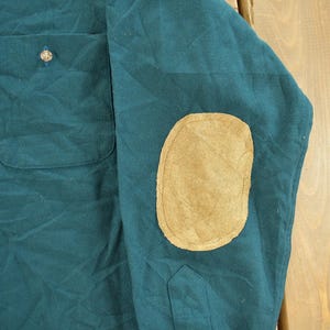 Vintage 1980s Pendleton Wool Flannel Button Up Shirt Men's XL / 80s Button Up / Vintage Pendleton / True Vintage / Outdoors / Elbow Patch image 3