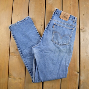 Vintage 1980er Levi&#39;s Orange Tab Jeans Größe 31 x 30.5 / Streetwear Fashion / Mid Wash / 80s Denim / Bekleidung