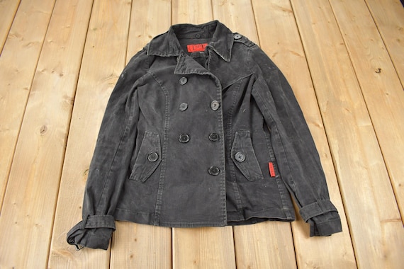 Vintage 1990s Tripp NYC Goth Style Button up Jacket / Biker Jacket Vintage 1990s Tripp NYC Goth Style Button up Jacket / Biker Jacket