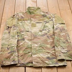 Vintage Military Zip Up Shirt/ USMC / US Army Green / Militaria / Patchwork / U.S. Army Top / Authentic Military Gear
