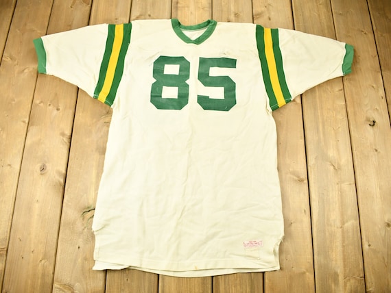 Vintage 1960s Roush Sporting Good 85 Football Jersey T Shirt / Americana /  Sportswear / True Vintage / Single Stitch / Made in USA 