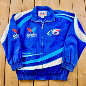 Vintage 1990s Mark Martin Valvoline Racing Jacket / Nascar Jacket / Sportswear / Streetwear Fashion / Automotive Apparel / 6 / Color Block