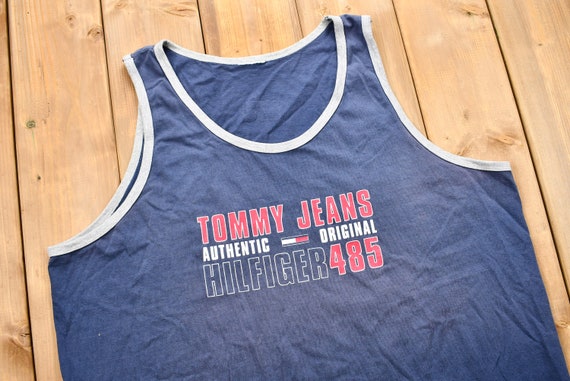 Vintage 1990s Tommy Hilfiger Tank Top / 90s Stree… - image 2