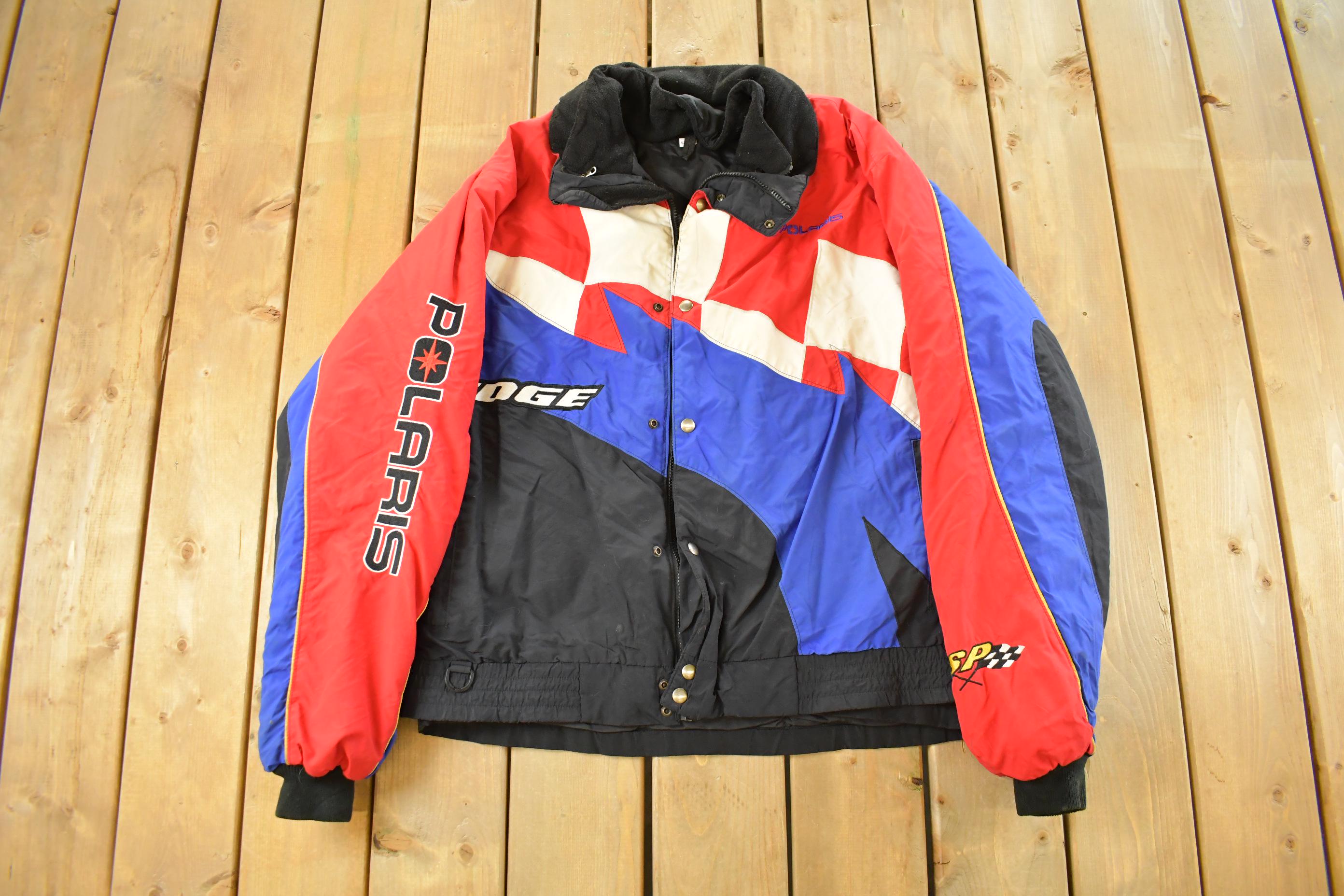 Vintage 90s Polaris Snowmobile Jacket Men's XL Tall / Racing
