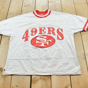 Vintage 1990-tals San Francisco 49ers NFL Football Ringer T-shirt Herr L / Kalifornien / 90-tals Streetwear / Sportkläder