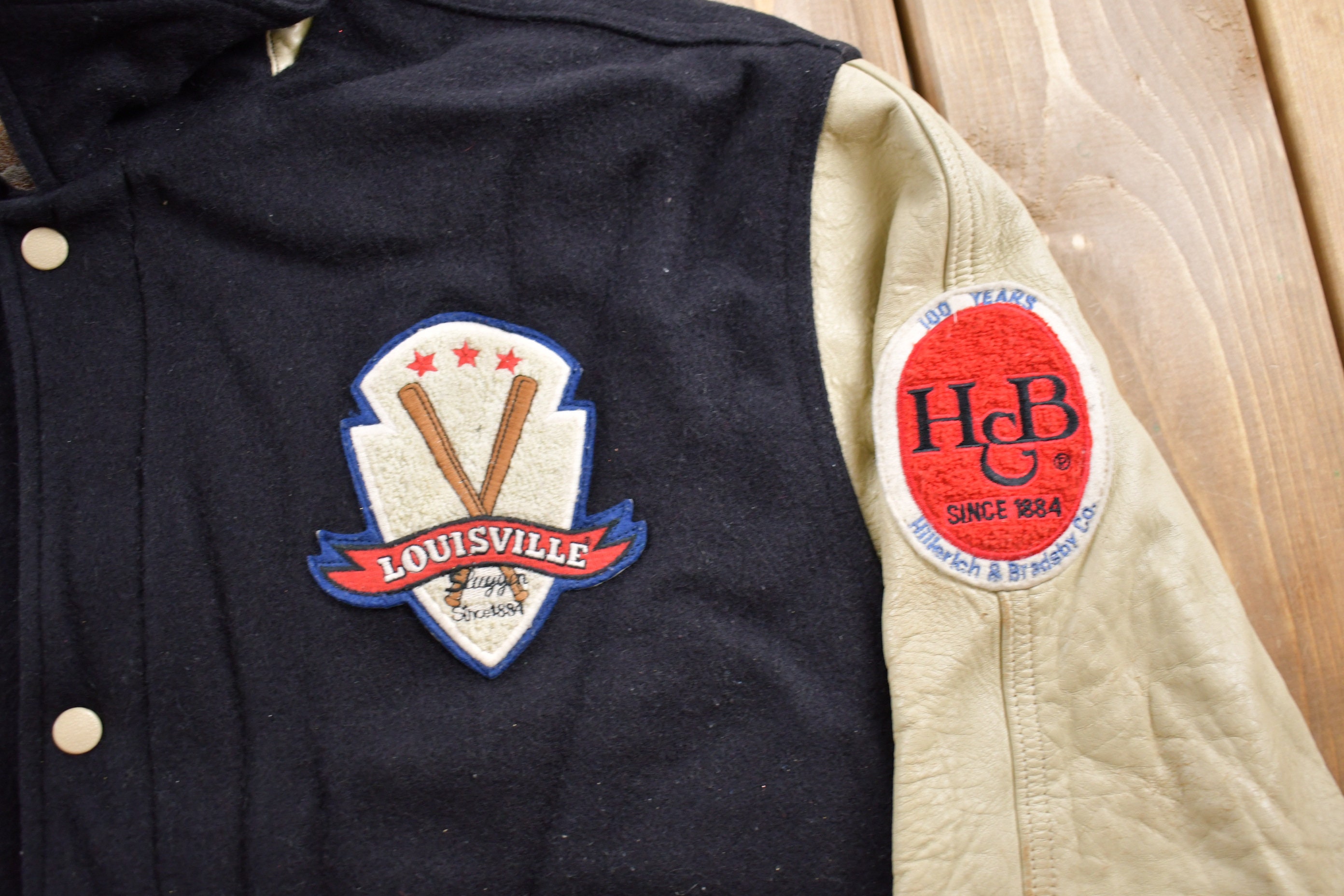 Vintage 90s Louisville Slugger Wool/leather Varsity Jacket -  Ireland