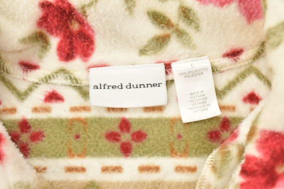 Vintage 1990s Alfred Dunner Fleece Zip Up Sweater… - image 3