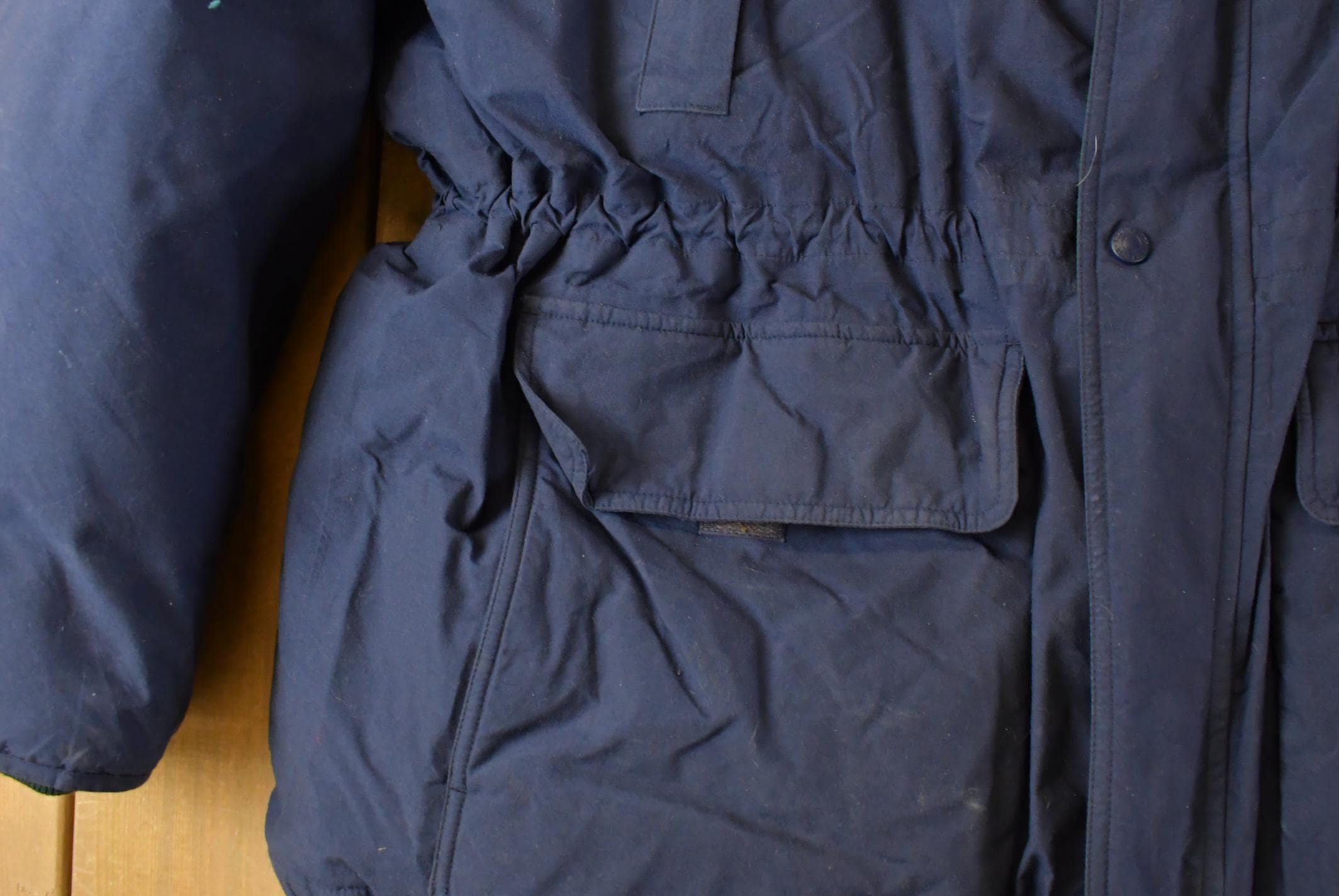 Vintage 1990s Eddie Bauer Ridgeline Goose Down Hooded Jacket Men
