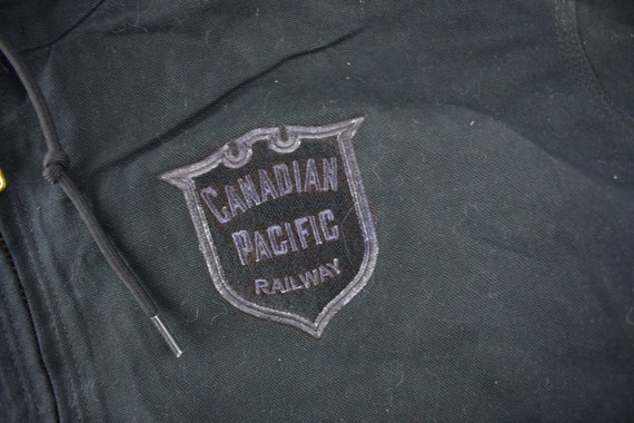 Vintage Y2K Carhartt Canadian Pacific Railway Bla… - image 4
