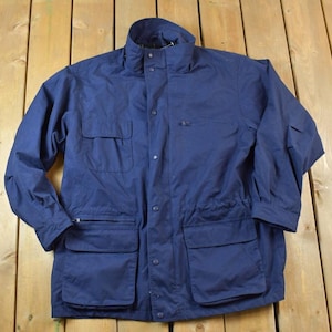 Vintage 1990s Eddie Bauer Plaid Lined Spring Puffer Jacket