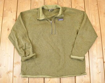 Vintage 90s PATAGONIA Aztec Fleece Navajo / Native Style / Half