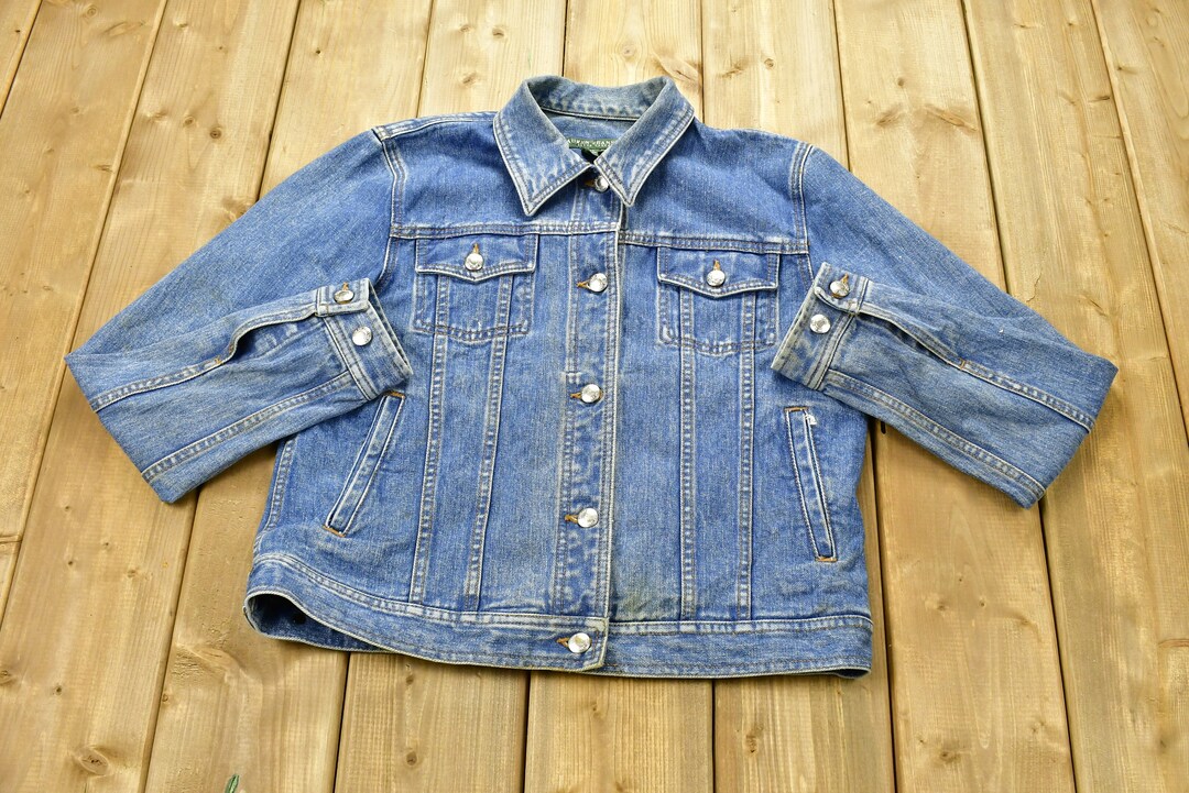 90s Ralph Lauren ライナー付 襟コーズ ジャケット DM1105 f061012-07_1.jpg