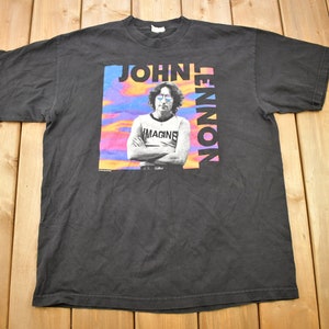 Vintage 1997 John Lennon Graphic Band T-Shirt Band Tee Single Stitch Made in USA / Music Promo / Premium Vintage / Cronies