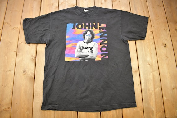 ヴィンテージ 1997 ジョン・レノン グラフィック バンド Tシャツ