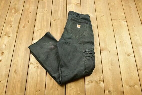Vintage 90s Carhartt Denim Cargo Pants Size 33 X 34 / 90s - Etsy