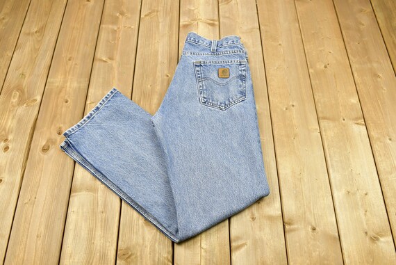 Vintage 90s Carhartt Denim Jeans Taglia 32 x 34 / 90s | Etsy Italia