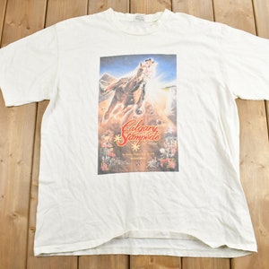 Vintage 2000 Calgary Stampede Souvenir T Shirt / Streetwear / Made In Canada / Vacation Tee / Travel T Shirt / King Fashions / Size XL