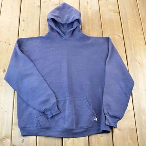 Vintage 1990s Russell Athletics Blank Hoodie Sweatshirt / 90s