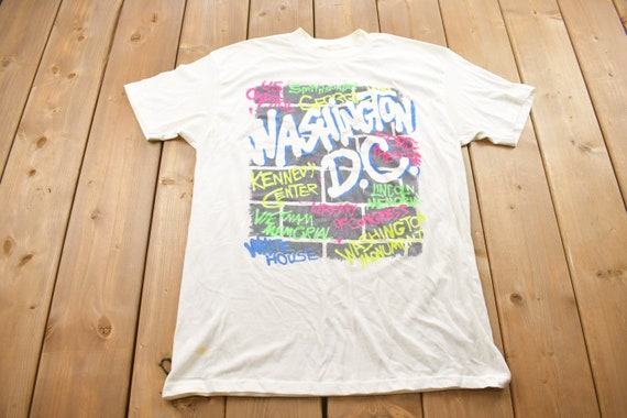 Vintage 1980s Washington DC Tourist T-Shirt / Sou… - image 1